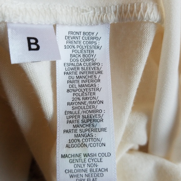 NWT! Bodycon Loft Top Cream size XXSP - Picture 8 of 9